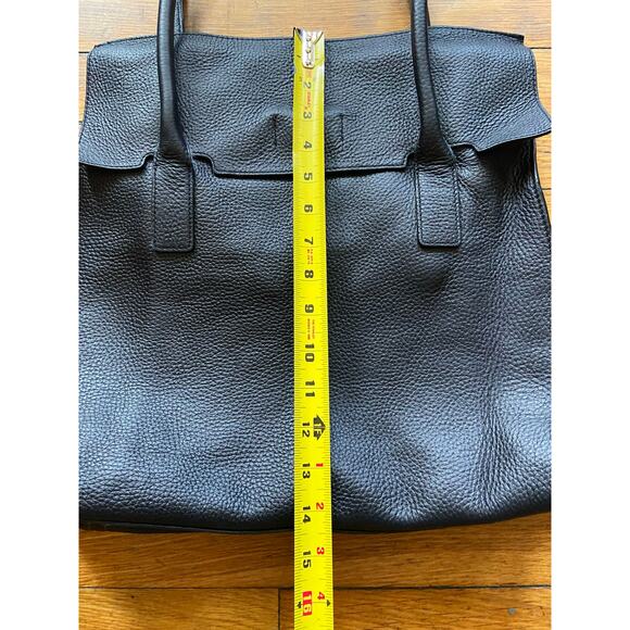 BANANA REPUBLIC Black Pebbled Leather Shoulder Bag (NWOT) - Picture 12 of 14